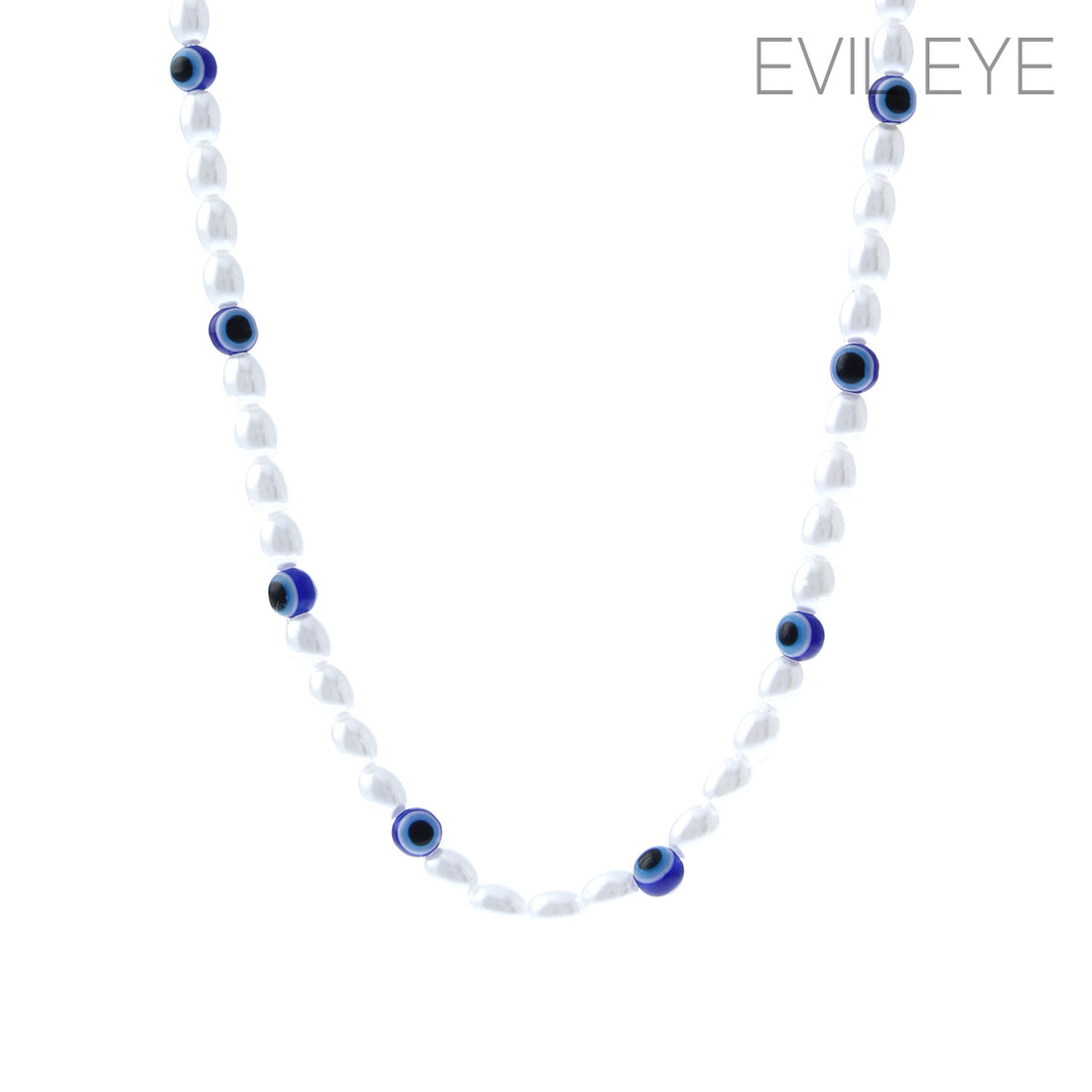 Evil Eye Freshwater Pearl Necklace