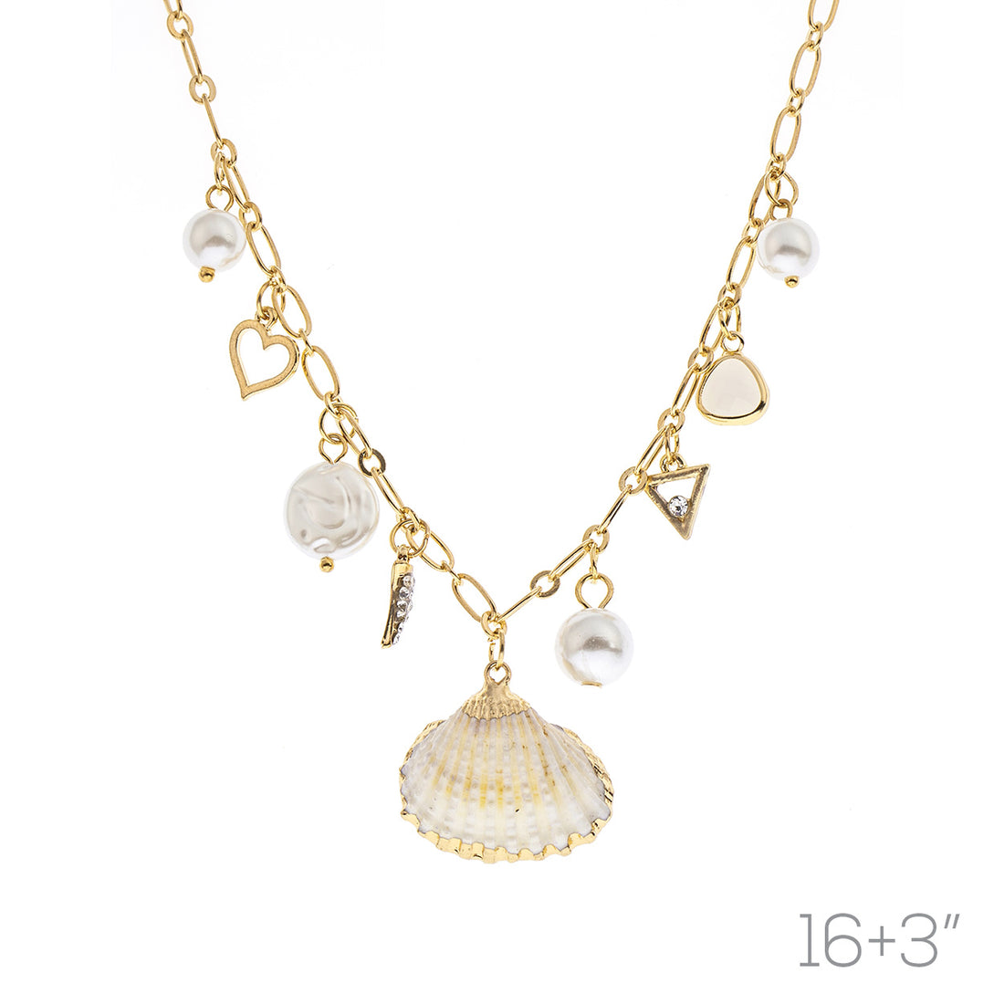 Genuine Sea Shell Charm Necklace
