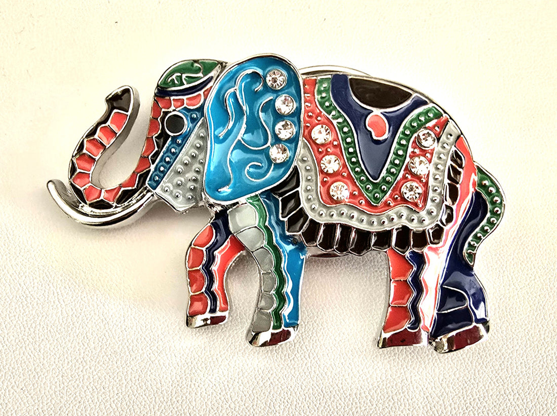 Stunning Elephant Brooch