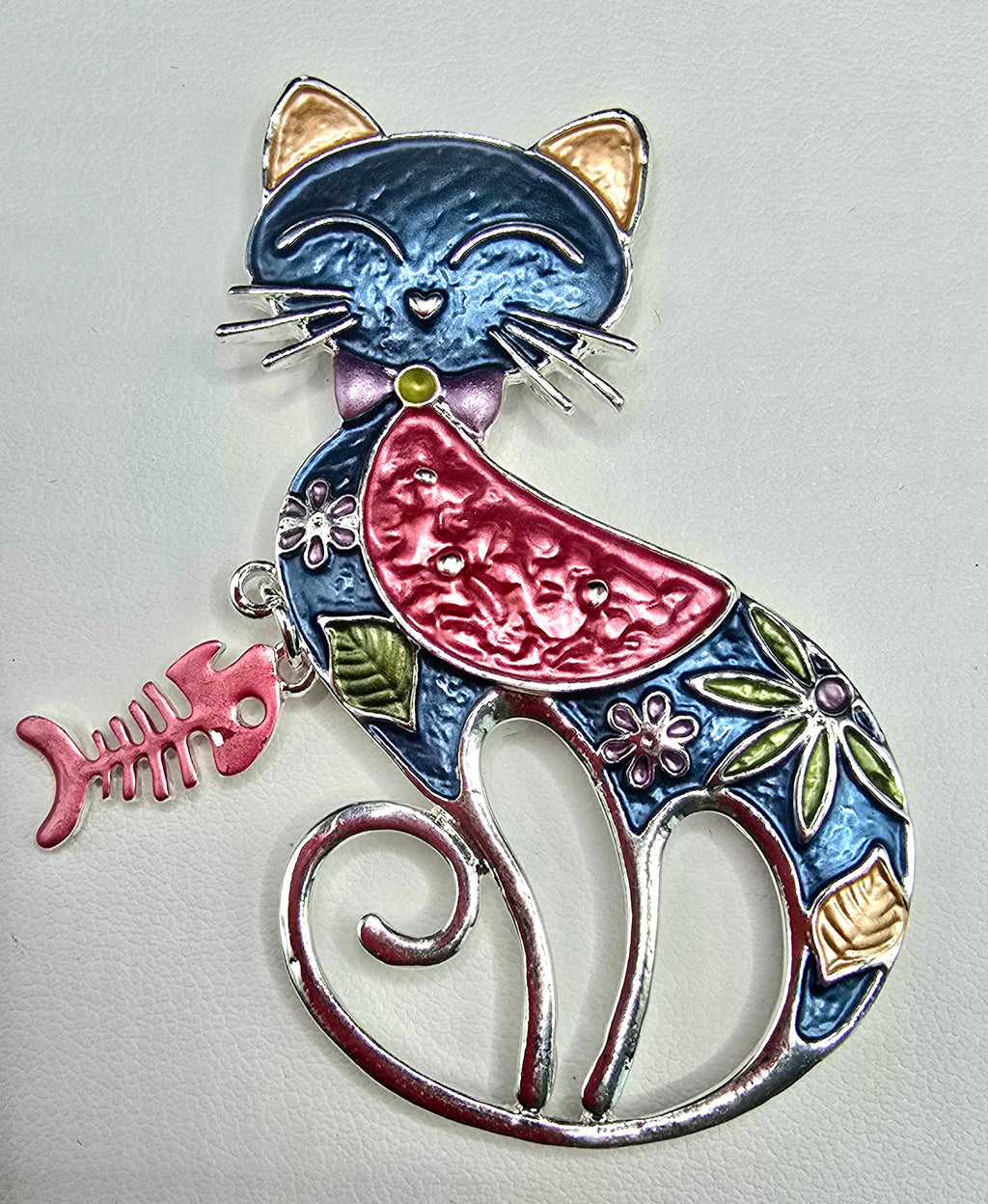 Playful CAT Magnetic Brooch