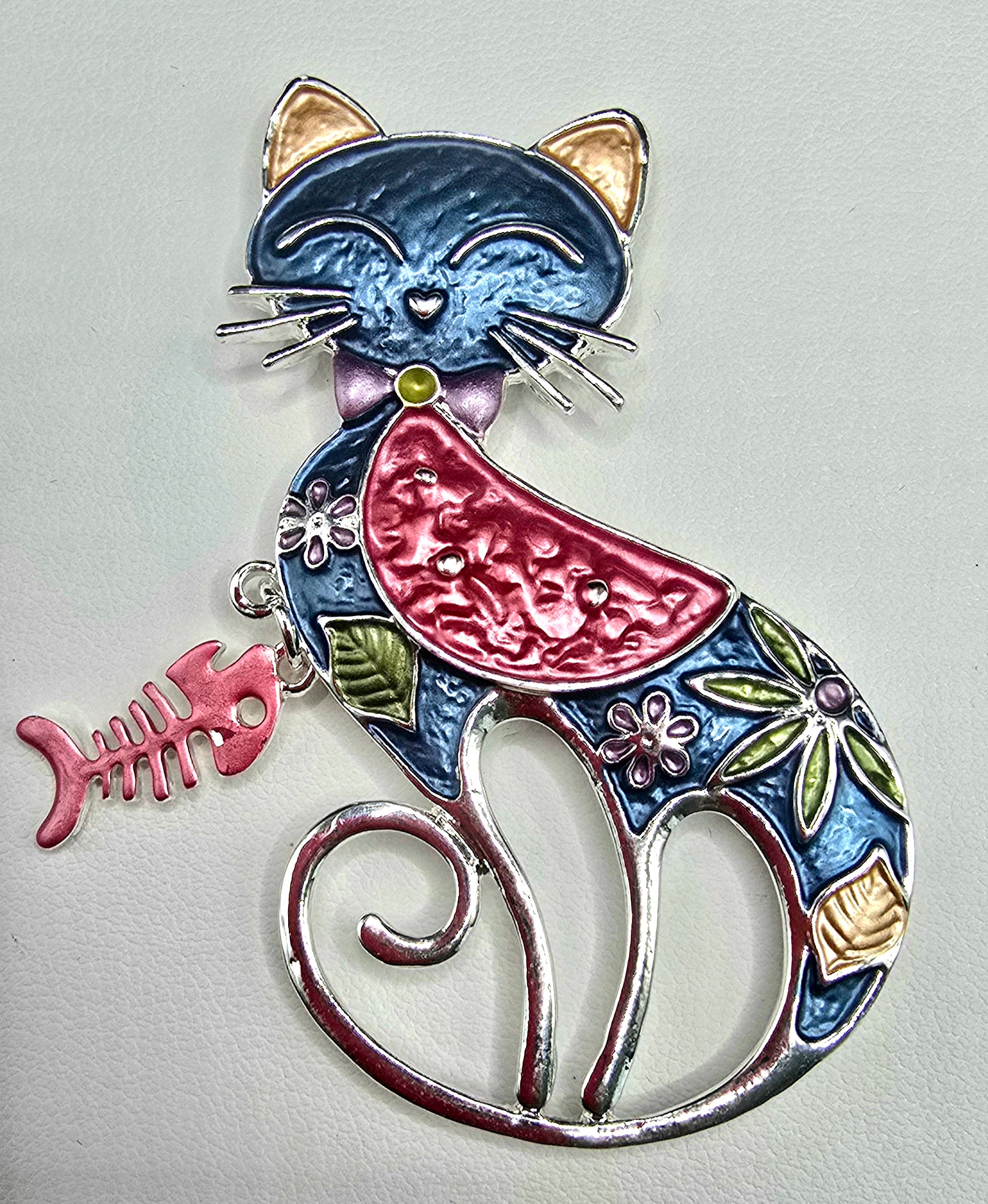 Playful CAT Magnetic Brooch