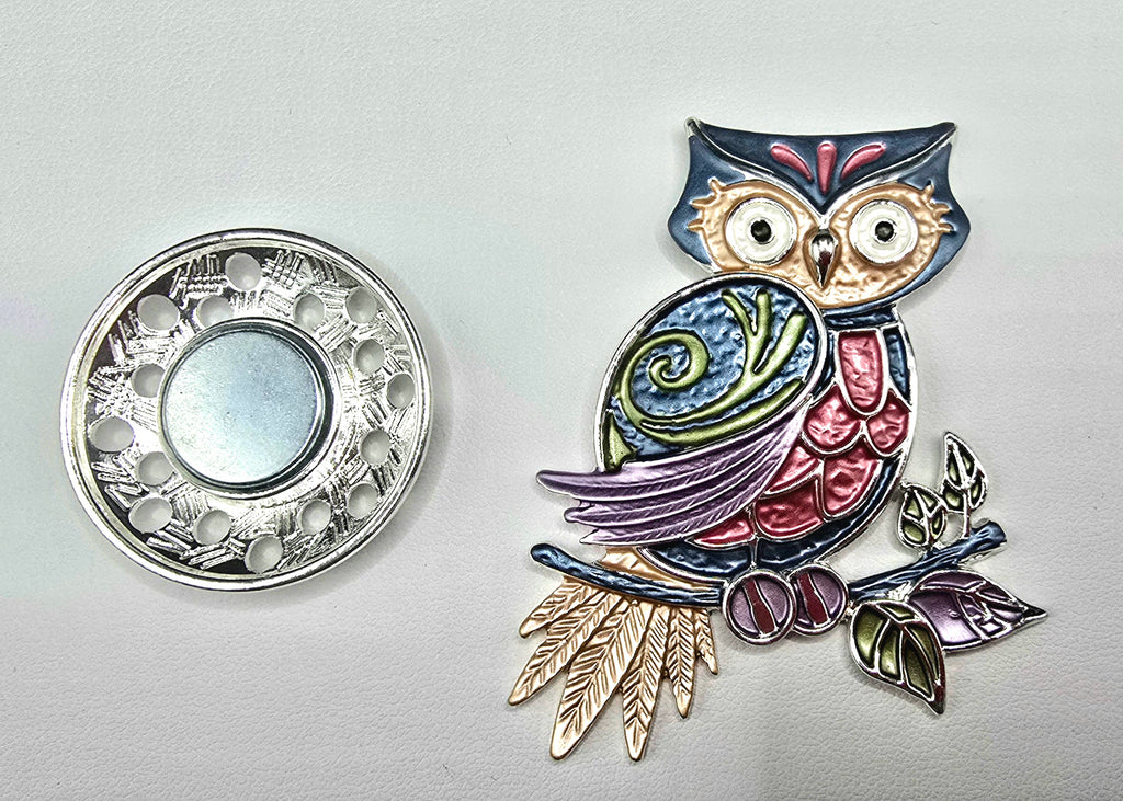 The Wise OWL Magnetic Brooch