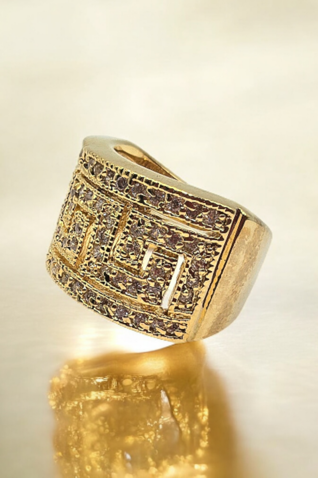 The Eternal Ring  'Greek Key Motif'