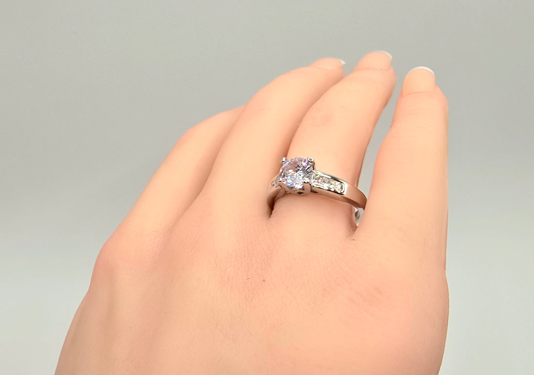 Solitaire Channel Set Ring