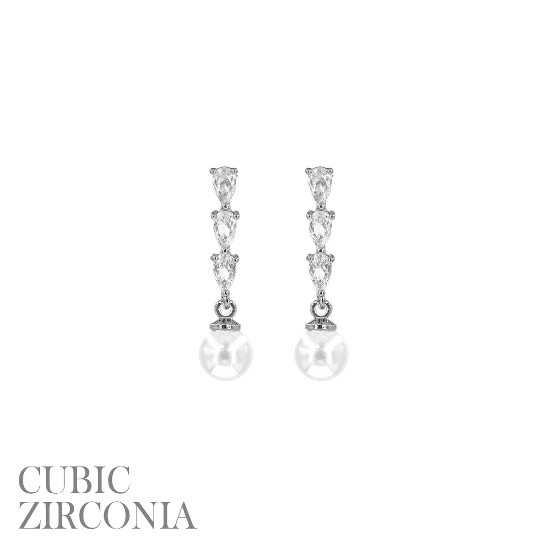 Marquise-Cut Pearl Drop Earrings