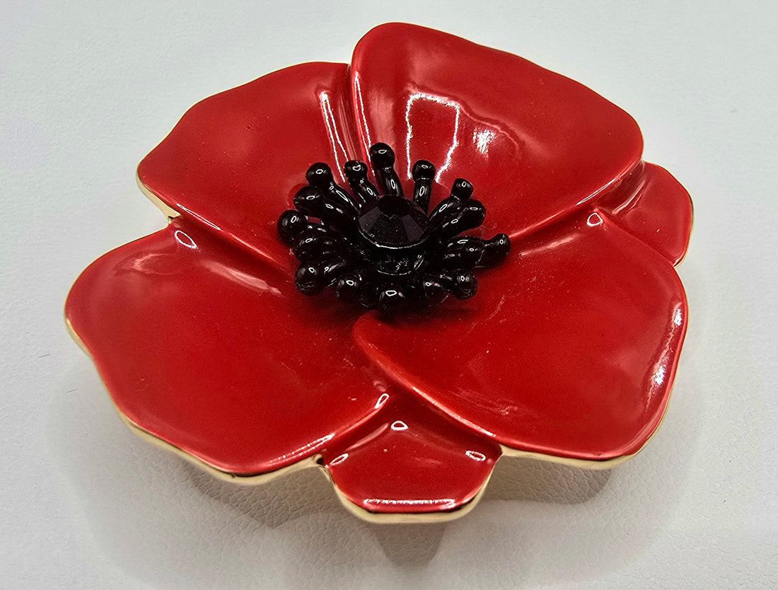 Poppy Magnetic Brooch