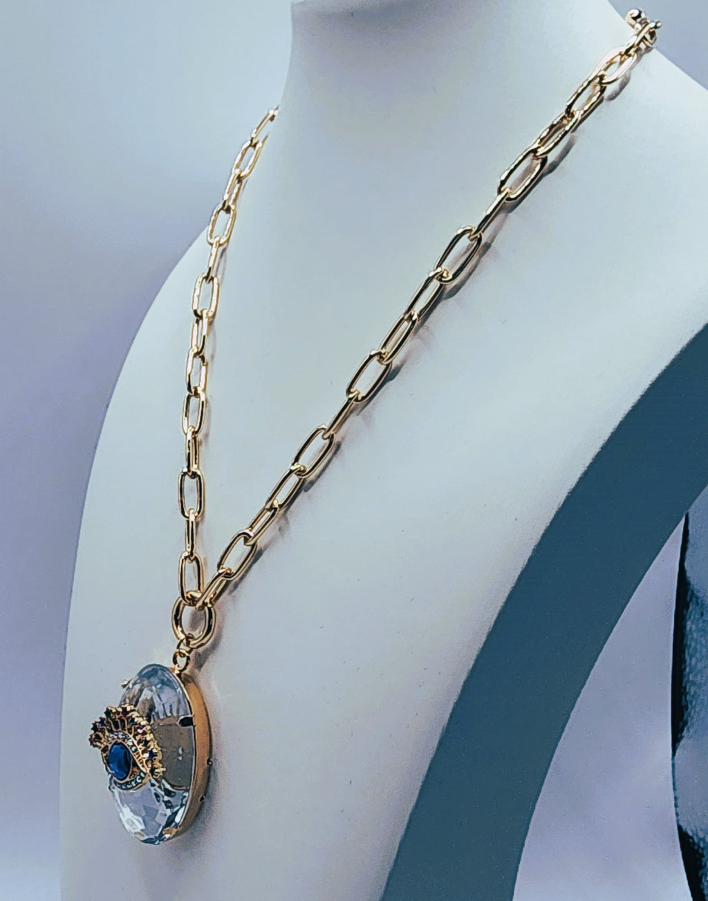 Evil Eye Statement Necklace Set